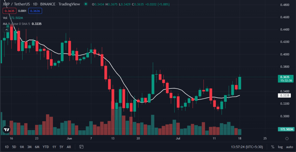 本周排名前 5 位的加密货币