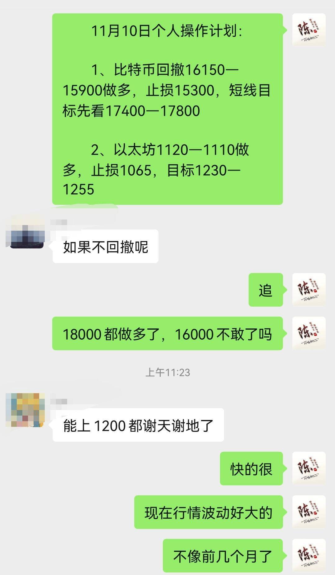 陈斌点金：11.10触底反弹，今晚CPI或将助行情见底大反攻？