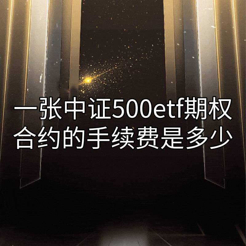 一张中证500ETF期权合约的手续费是多少？