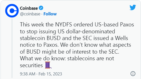 紧跟SEC<strong></p>
<p>币币网</strong>,Coinbase也对币安下手,暂停币安稳定币交易