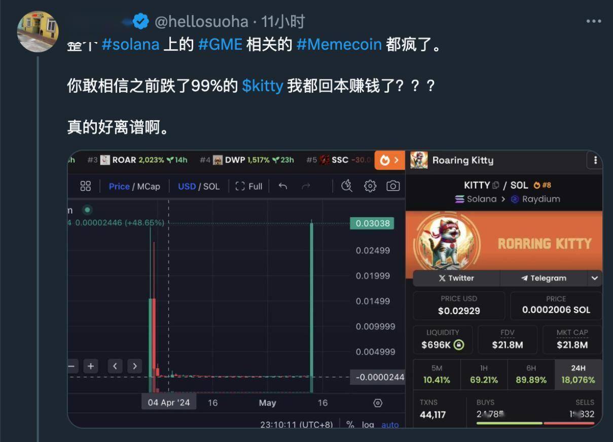 MEME 币风云再起：Kitty 概念币解析