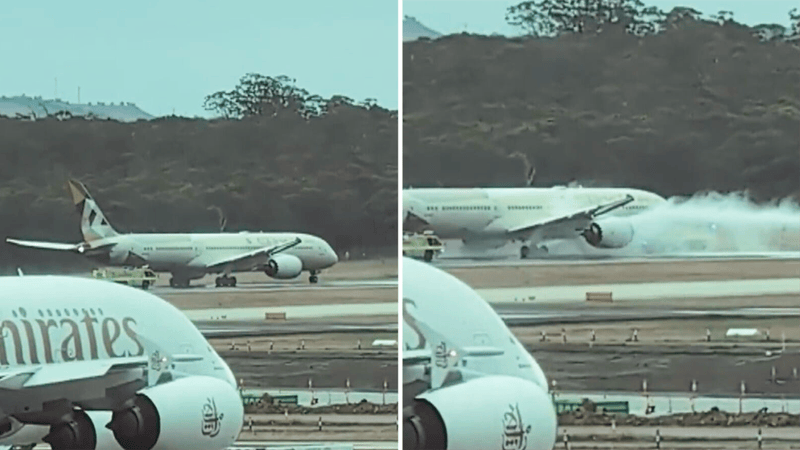 墨尔本机场一波音客机起飞失败:时速300公里时两轮胎爆裂<strong></p>
<p>淘币虚拟币</strong>,机长“紧急刹停”