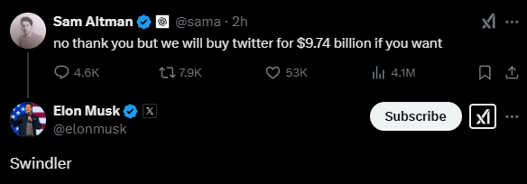 马斯克寻求控制OpenAI<strong></p>
<p>KU虚拟币</strong>?奥尔特曼:我们也可以收购推特