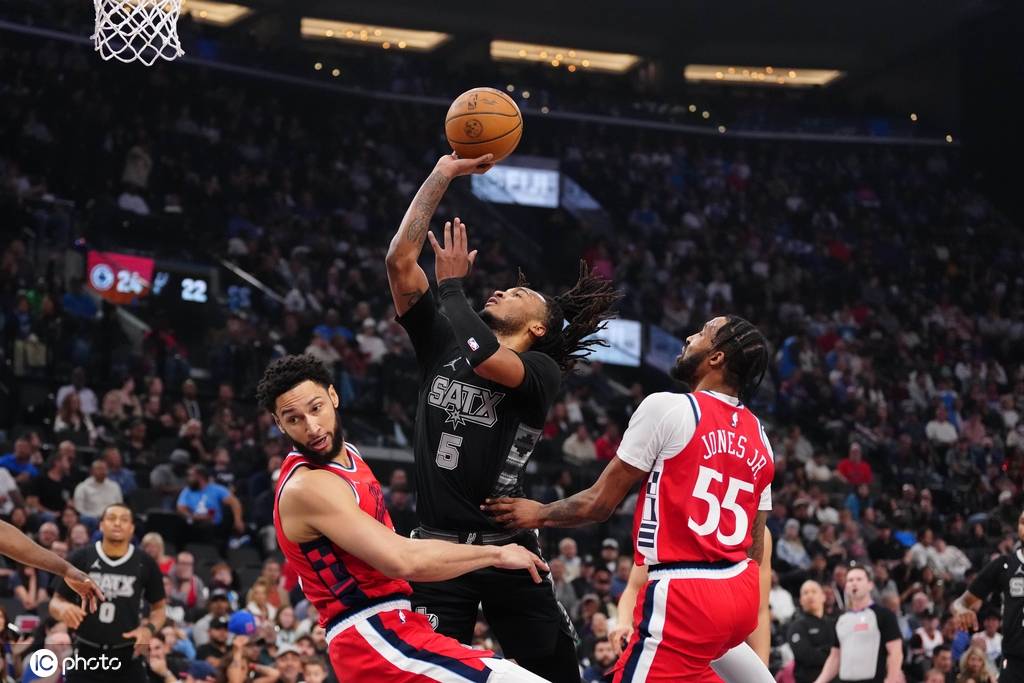 哈登21+9祖巴茨24+20 快船胜马刺豪取5连胜