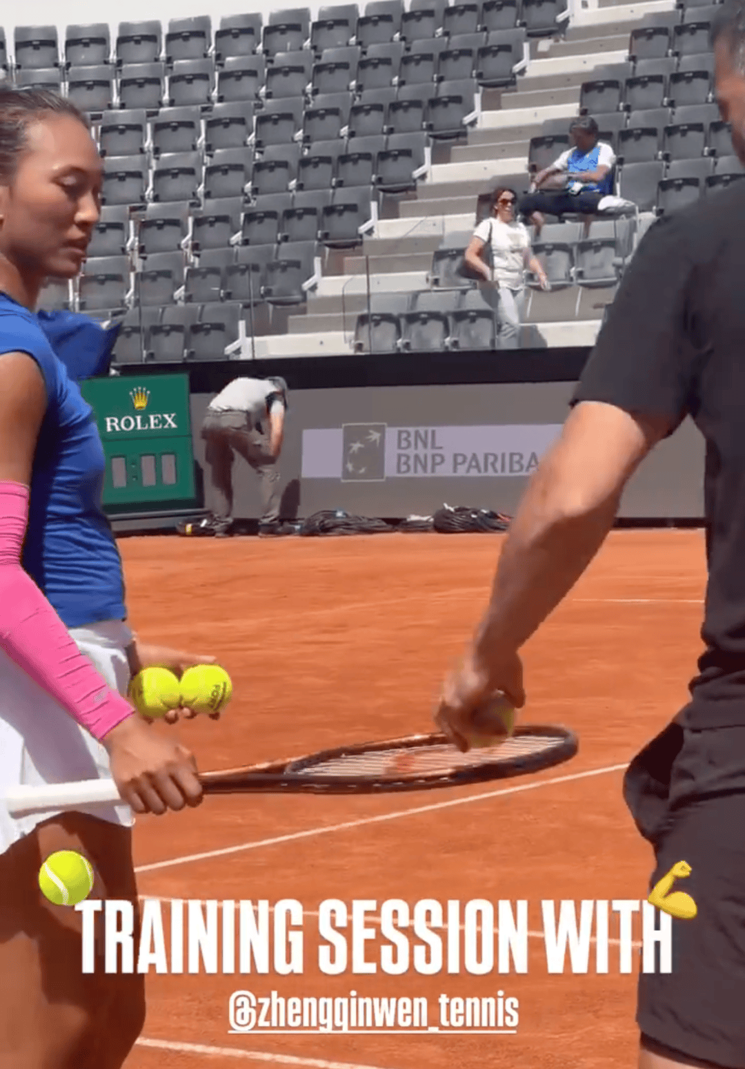 郑钦文抵达罗马，备战WTA1000红土重要一战