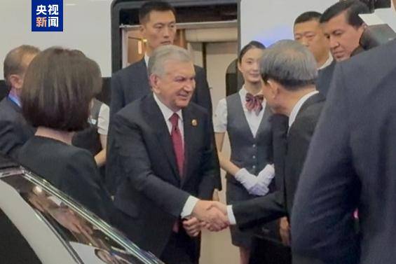 多国领导人乘高铁抵达北京