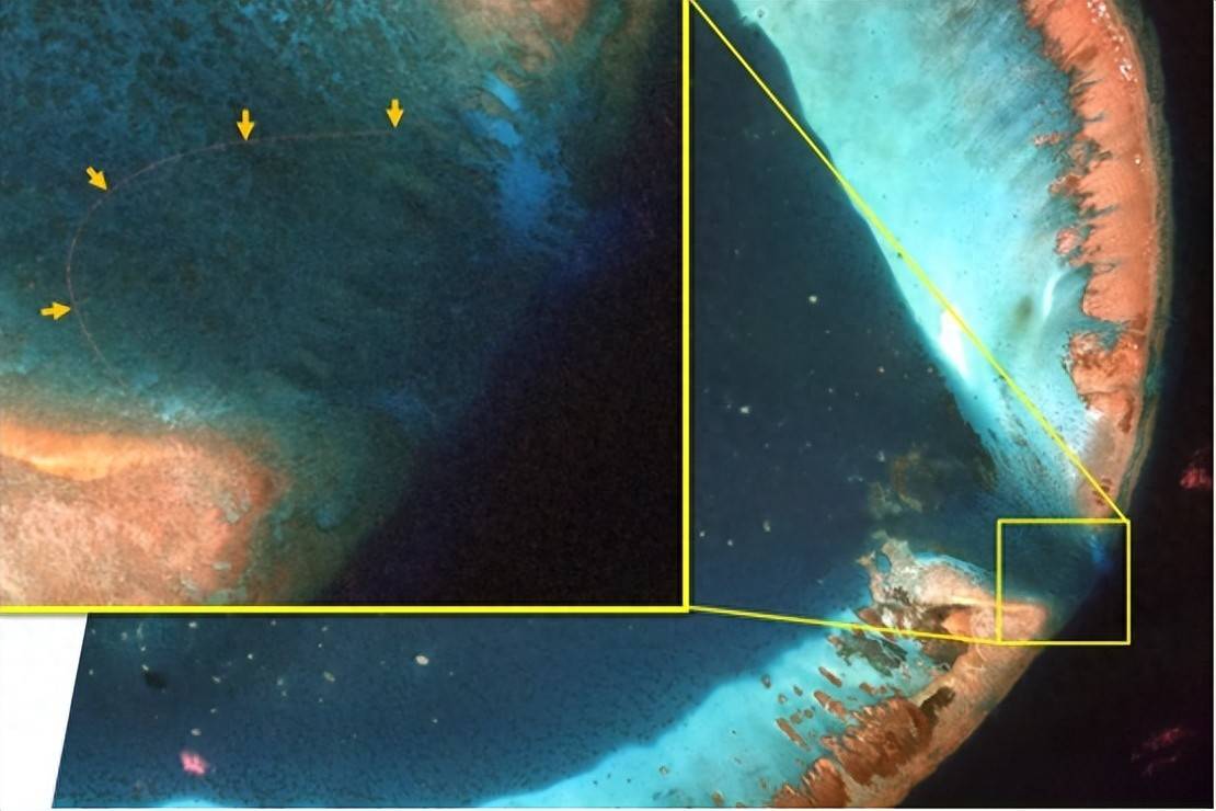 黄岩岛突现一道神秘白线，菲看到卫星图像顿感不妙，中方的不寻常举动，让菲律宾绷不住