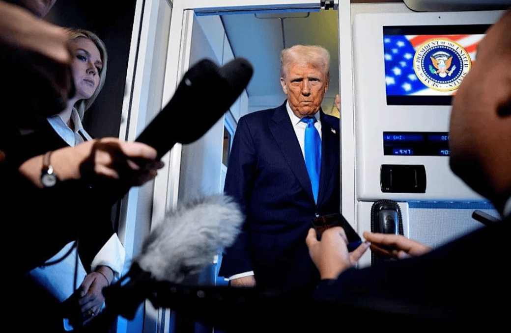 火速赶回国的特朗普<strong></p>
<p>数字货币合法</strong>，在专机空军一号上，亲口说出此行最大遗憾