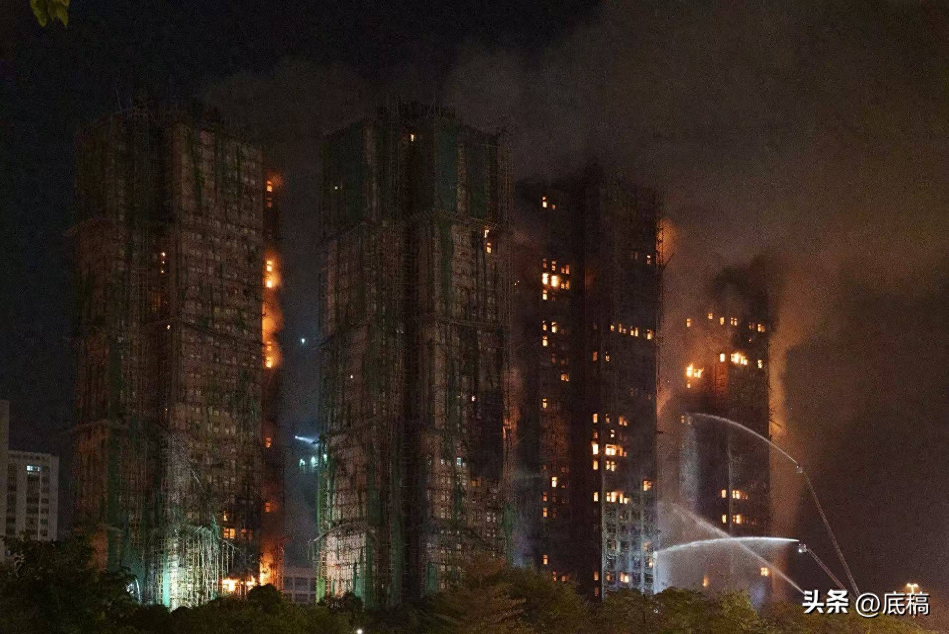 香港宏福苑大火中的一夜：“眼睁睁看着整栋楼被烧”，有住户称母亲仍失联